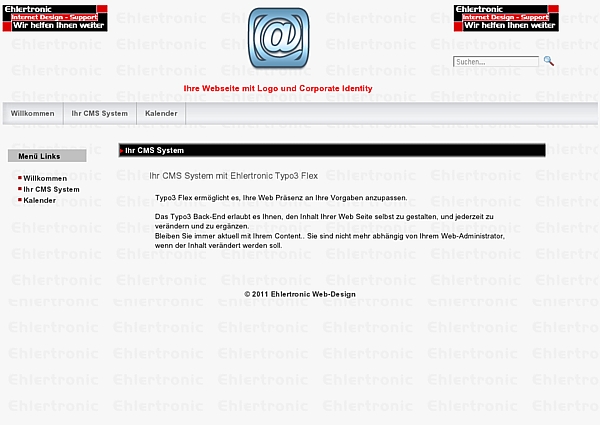 Das Grundgerüst Ihrer Page wird nach Ihren Vorgaben und Ihrer CI entwickelt